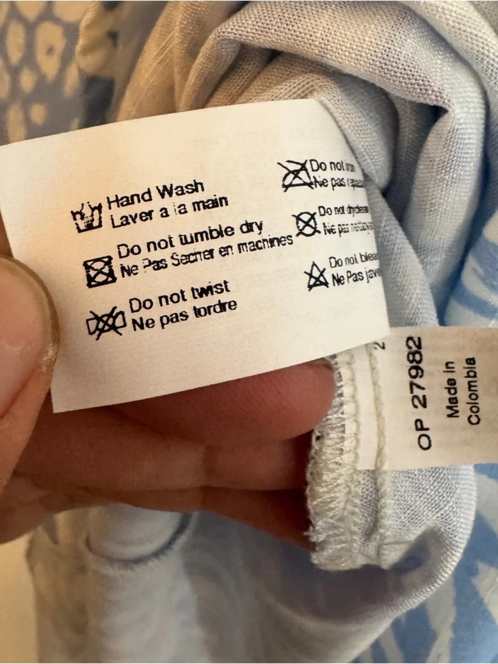 Maaji Helena Mini Dress M Blue White Boho Beach Cover Up Tassel MSRP $98 - Picture 8 of 8